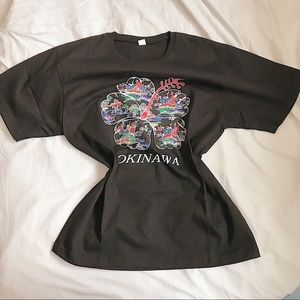Black Okinawa Band Tee